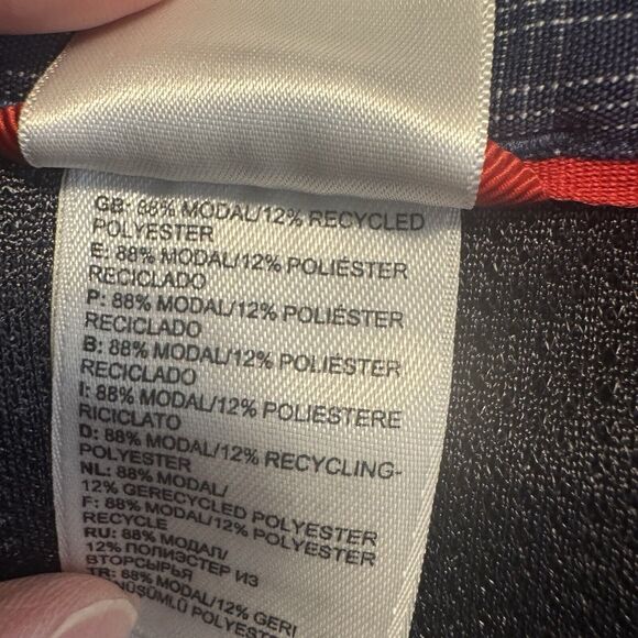 The North Face Blue White Pattern Nylon-Poly Mens Long Sleeve Shirt Size Large - Picture 10 of 10